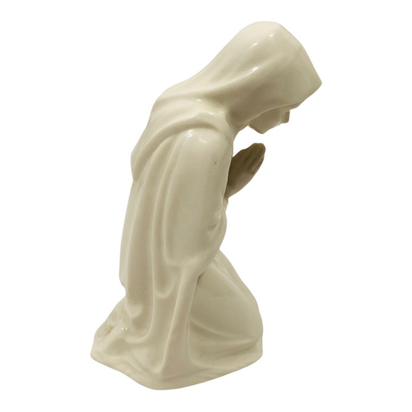 Vintage Dresden Figurine Karl Heinz Klette Porcelain Praying Nativity 5.5" White - Picture 5 of 6